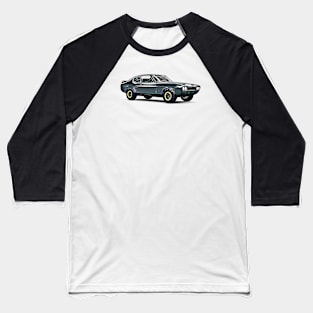 Ford Escort Custom Rally Cartoon Baseball T-Shirt